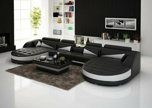 Leather sofa corner sofa sofa couch upholstery leather sofas set U shape