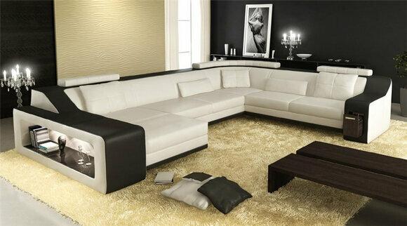 Corner sofa sofa living area U shape upholstery couch leather sofa sofas leather sofas