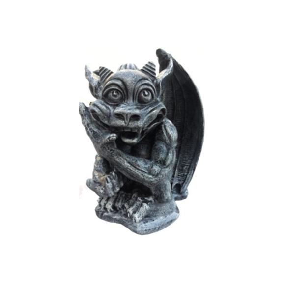 Decorative sculpture designed as a dark grey dragon troll 40cm G17