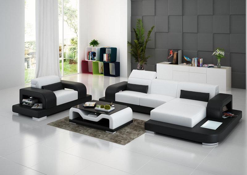 Leather sofa living corner sofa L-shape armchair set set Modern sofa G8006E