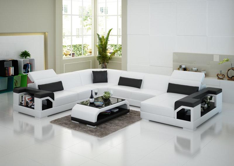 Leather Sofa Living Area Corner Sofa Corner Set Design Modern Sofa G8014 New