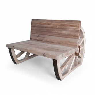 Garden bench wood park bench solid bench garden garden furniture 2-seater benches New