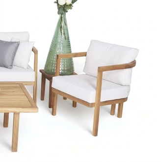 Garden chair cushion recliner balcony terrace outdoor lounge chair armchair