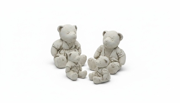 Garden Decoration Bear Terrace Stone Figures Figurine Deco Statue Sculpture 489 New
