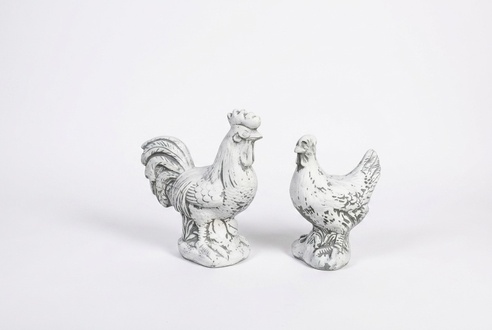 Garden Decoration Chicken Terrace Stone Figurine Deco Statue Sculpture 640 New