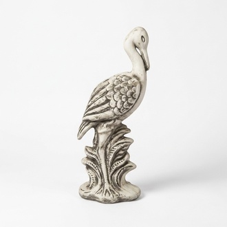 Garden Decoration Crane Terrace Stone Figures Figurine Statue Sculpture Bird New