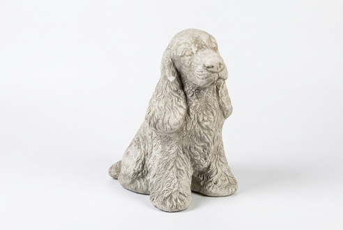 Garden Decoration Dog Terrace Stone Figures Figure Deco Statue Sculpture S103084