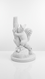 Garden Decoration Ferret Terrace Stone Figures Figurine Statue Sculpture New 248