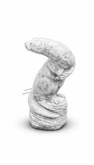 Garden decoration ferret terrace stone figures figure decoration statue sculpture!