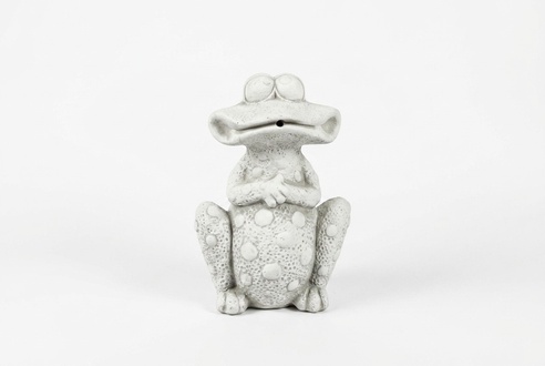 Garden Decoration Frog Terrace Stone Figurine Frog Deco Statue Sculpture New