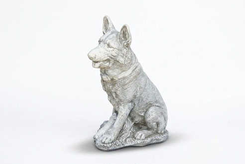 Garden Decoration German Shepherd Dog Terrace Stone Figures Figurine Decorative Statue