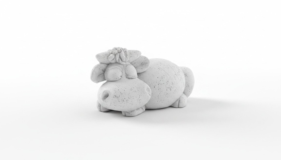 Garden Decoration Hippopotamus Terrace Stone Figures Figurine Deco Statue Sculpture 470