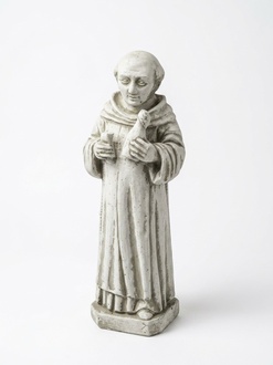 Garden decoration monk figure sculpture made of weather-resistant cement