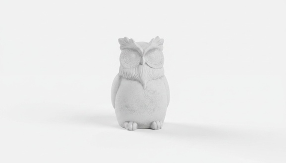 Garden decoration owl terrace stone figures figure decoration statue sculpture S103110