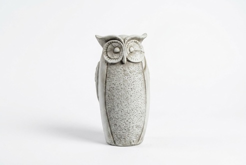 Garden Decoration Owl Terrace Stone Figure Figurine Decorative Statue Sculpture S103092
