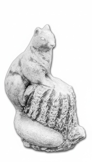 Garden Decoration Squirrel Terrace Stone Figures Figurine Statue Sculpture 515