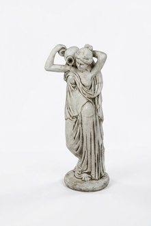Garden figure "Frau Fontaine" 76cm pond figure people cast stone garden decoration 101054