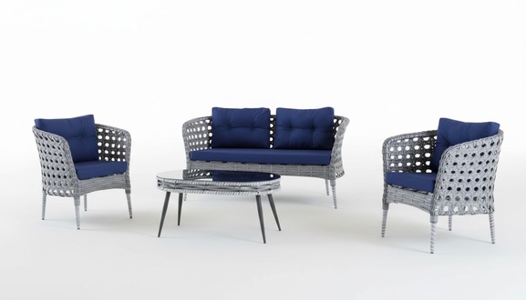 Garden furniture Sofa set Terrace Table Sofa Couch 4-piece set