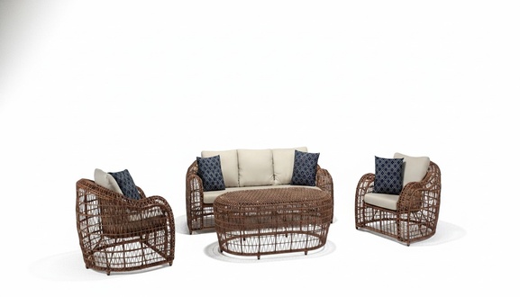 Garden furniture seating set seating group sofa couch cushions garden terrace furniture
