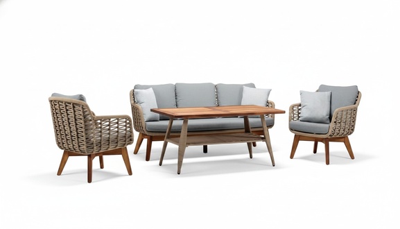 Garden furniture seating set sofa couch cushions garden terrace furniture seating group