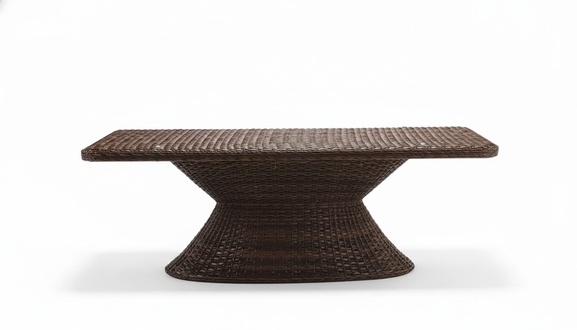Rattan Coffee Table Brown Luxury Modern Design High-Quality Side Table