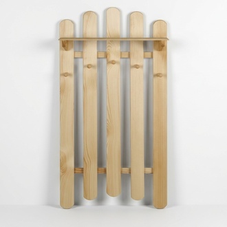 Coat panel wall coat rack wardrobe coat rail pine wood handmade