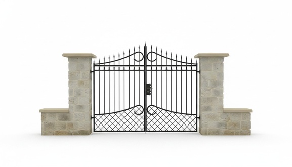 Garden Gates Garages Driveway Gate Electric Gates Swing Gate Wrought Iron #021