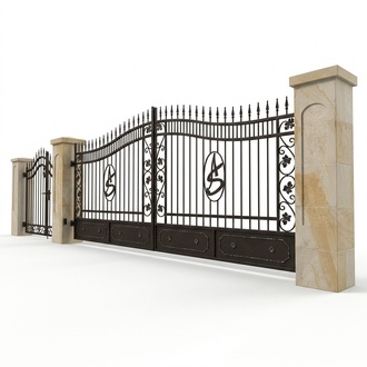 Garden Gates Garages Driveway Gate Electric Gates Swing Gate Wrought Iron #008
