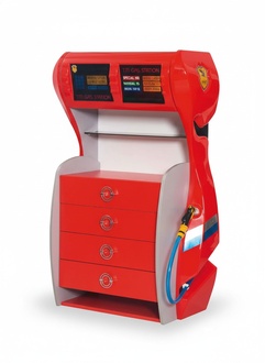 Petrol Station Chest of Drawers Children\'s Room Modern Furniture Shelf Wood Room
