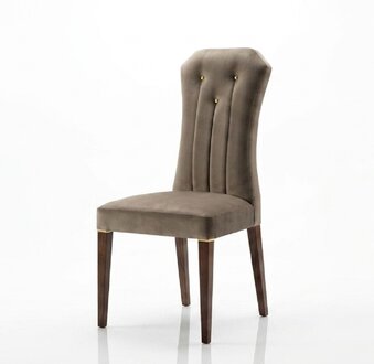 Armchair chair 1x dining room TV lounge textile seat upholstered chair arredoclassic