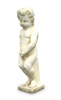 Water player fountain figure stone figure for garden decoration pond water spitter 6017