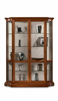Glass cabinet Luxury display cabinets Brown display cabinet Italian furniture