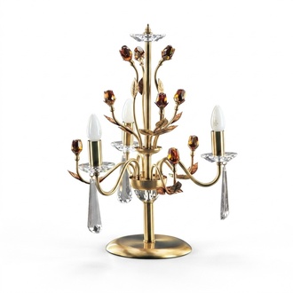 Golden crystal table lamp luxury lights lamps light chandelier