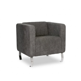 Gray Armchair Modern Design Furniture Study New Office Textile