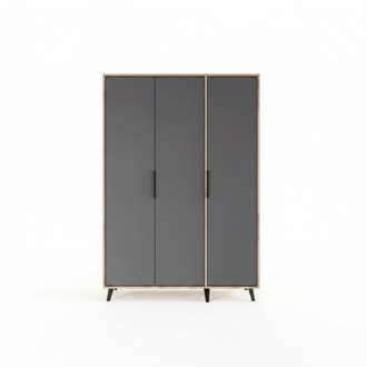 Grey Brown Modern Design Wardrobe Rectangular Bedroom Luxury
