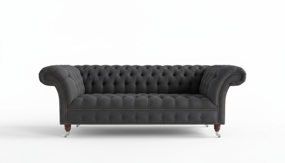 Gray designer sofa couch upholstery XXL textile leather 3 seater big sofas couches