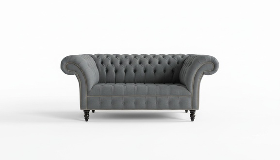 Gray designer sofa couch upholstery XXL 2 seater big sofas couches textile leather