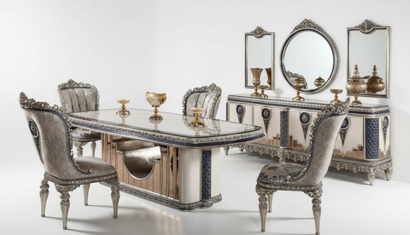 Gray dining room set classic dining room furniture dining table sideboard new