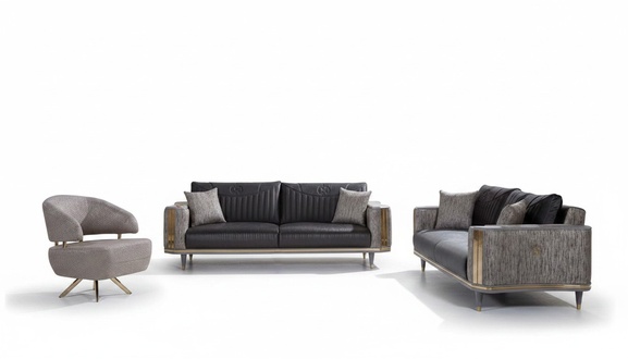 Gray living room set designer sofas luxury coffee table side table