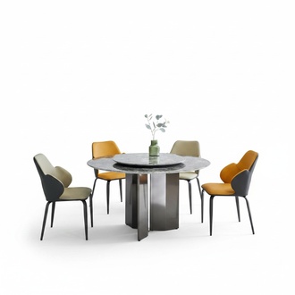 Gray round table dining room tables kitchen table luxury wooden tables table