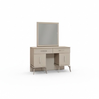 Gray wood furniture bedroom modern design dressing table with mirror