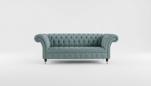 Green designer sofa couch upholstery XXL 3 seater big sofas couches textile leather