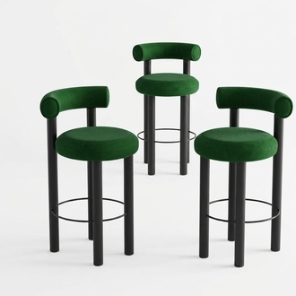 Green Modern Bar Chair Designer Lounge Chair Stylish Single Seater