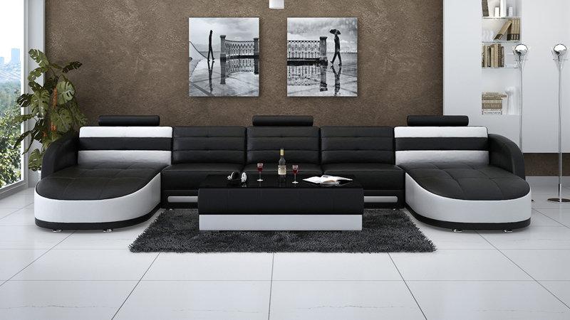Leather Sofa Couch Living Area Corner Sofa Set Design Modern Sofa K5018B