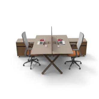 Large Office Work Desk Office Furniture Solid Wood Furniture Tables