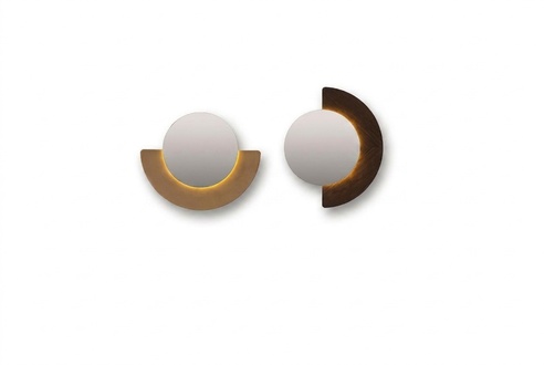 Group Wall mirror Mirror 2-piece decorative mirror hall mirror round wood set