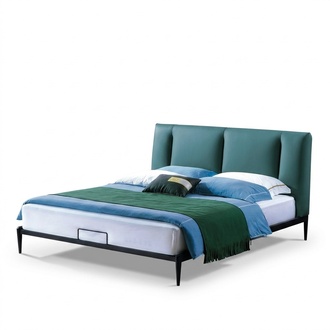 Green Design Bed Double Luxury Marriage Modern Hotel Frame Sleep Room Beds