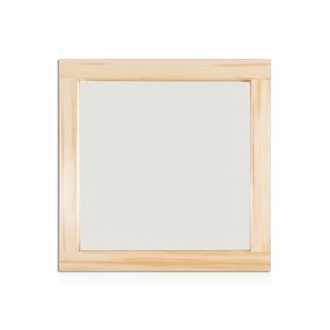 Handcrafted wall mirror solid wood large mirror wooden frame 64 * 64 cm new