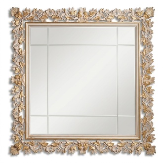 Handmade wall mirror mirror frame carved frame gold classic