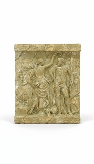 Hercules Wall Relief Antique Style Relief Wall Painting Antique Handcrafted God Image
